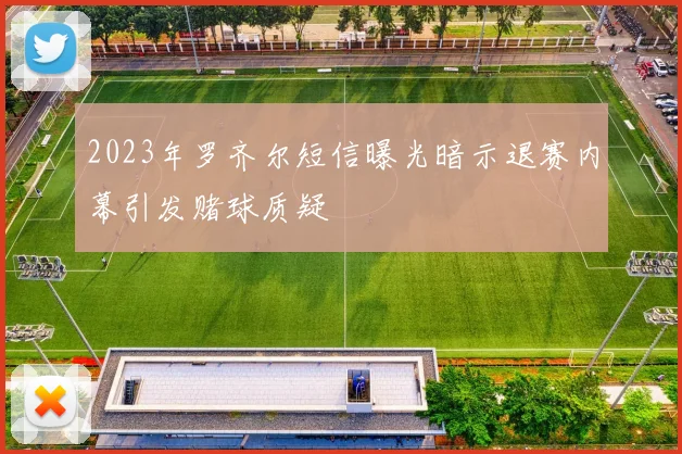 2023年罗齐尔短信曝光暗示退赛内幕引发赌球质疑